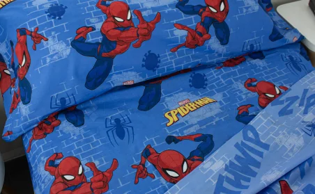 SPIDER-MAN 1451 Jogo de Lençóis Completo Cama 90 Cm