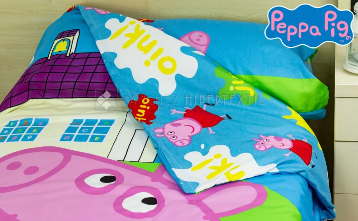 Capa de Edredão Infantil PEPPA PIG Cama 90 cm